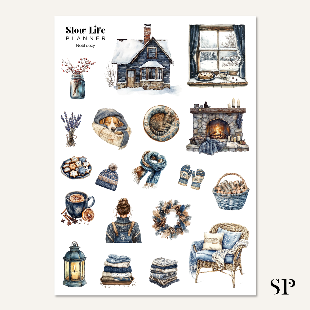 Set de Stickers Noël Cozy