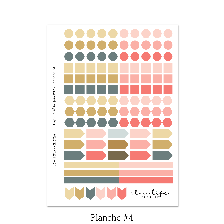 Stickers box de juin 2023 - Set 5 planches de stickers
