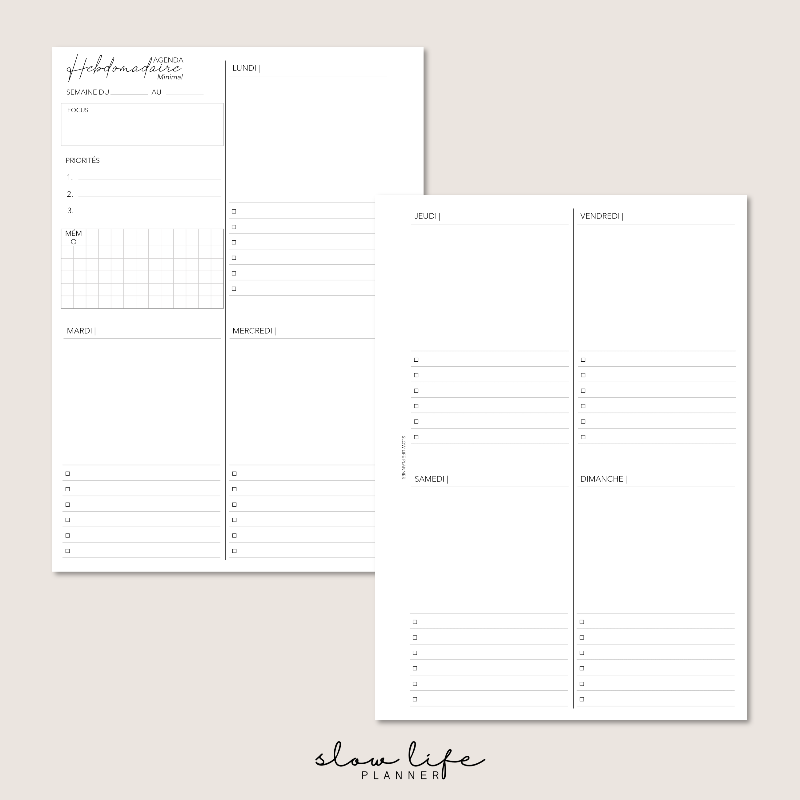 Insert hebdomadaire non daté essayez-moi ! regroupe 4 mises en pages différentes