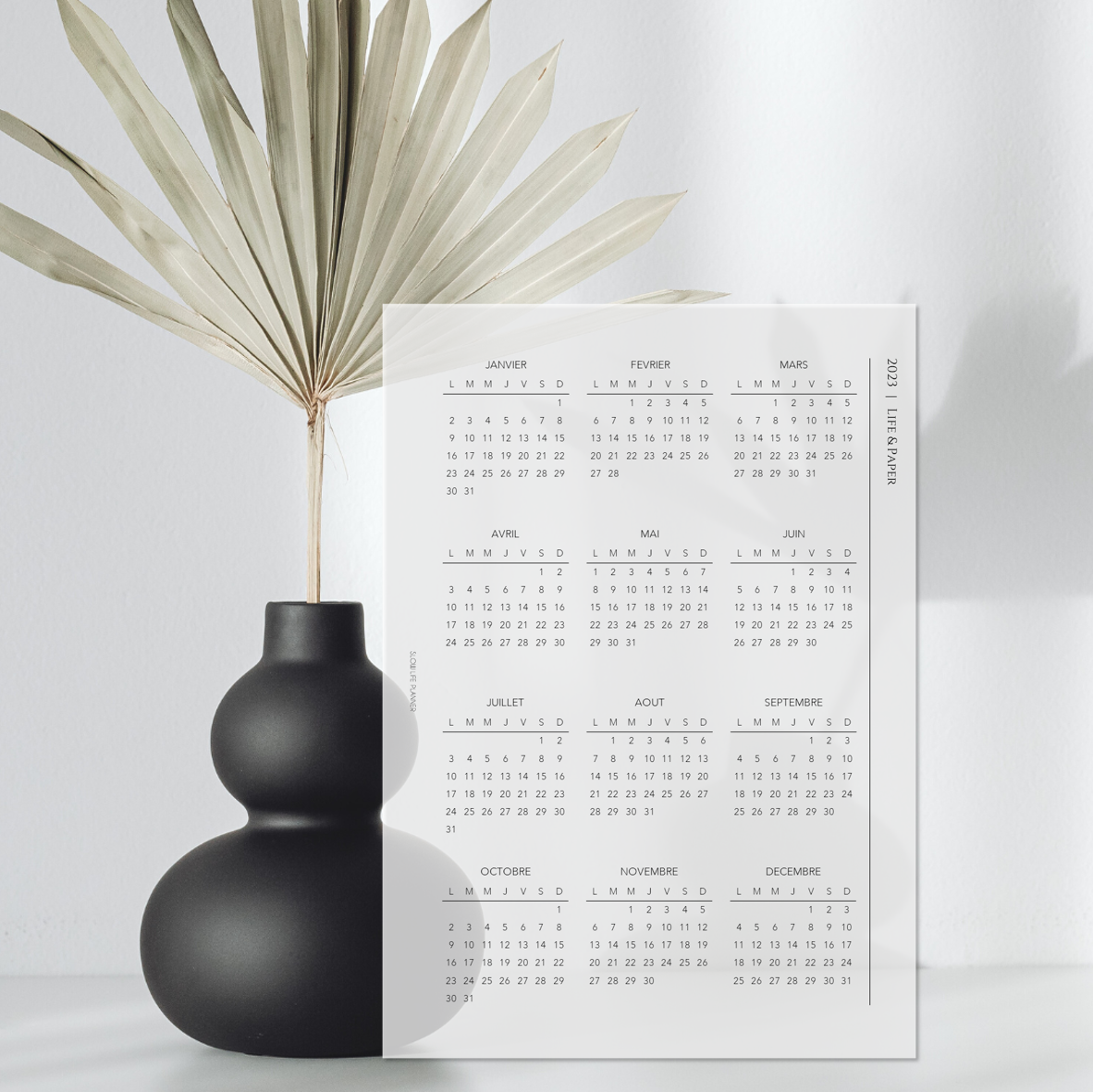 Dashboard "Calendrier 2023"
