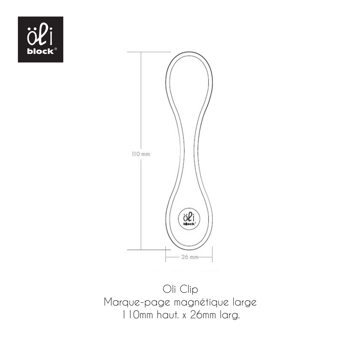 Oli Clip large Rose gold