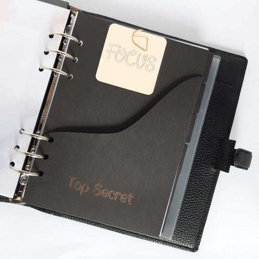 Dashboard avec pochette de rangement "Top Secret" - Slow Life Planner