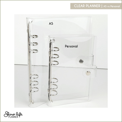 Clear Vinyl planner A5