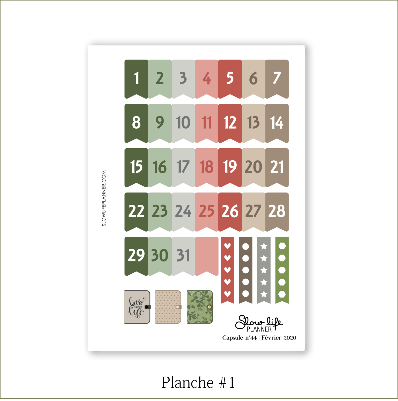 Stickers Box | Capsule n°44 / Février 2020 - Slow Life Planner