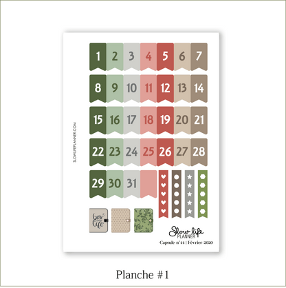 Stickers Box | Capsule n°44 / Février 2020 - Slow Life Planner