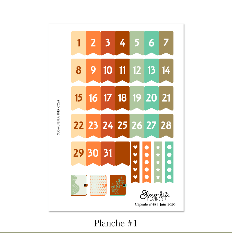 Slow Life Planner stickers Box de Juin 2020