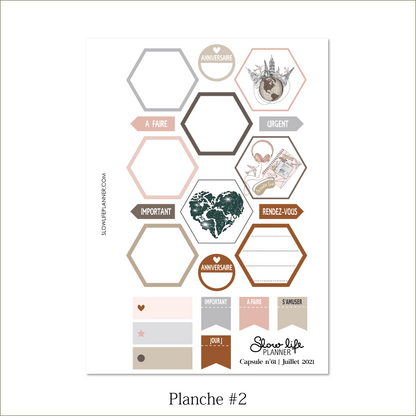 Stickers box de juillet 2021