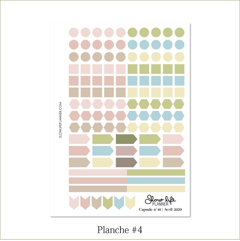 Slow Life Planner stickers Box d'Avril 2020