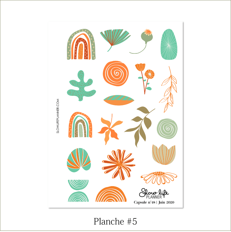 Slow Life Planner stickers Box de Juin 2020
