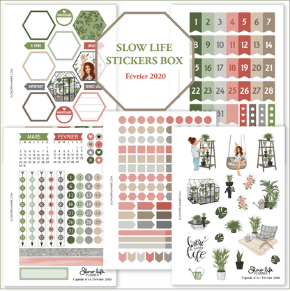 Stickers Box | Capsule n°44 / Février 2020 - Slow Life Planner