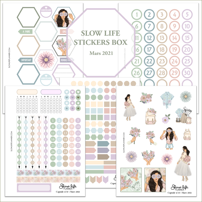 Stickers box Mars 2021
