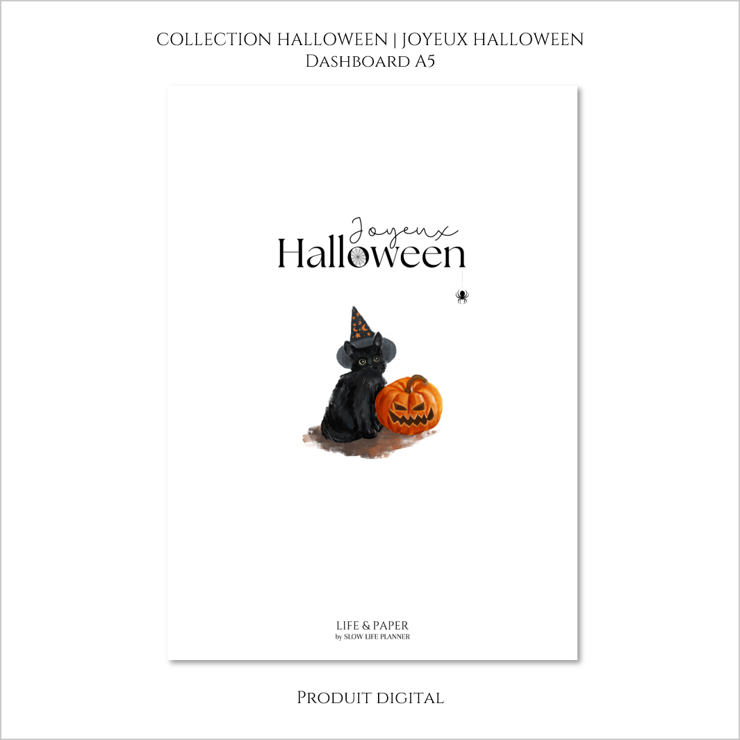 Collection Halloween | Dashboard Joyeux Halloween | Produit digital